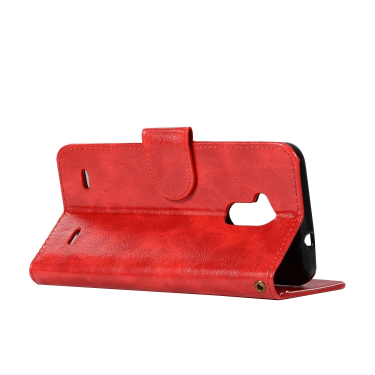 For ZTE V6 Plus / V7 Lite Retro Copper Button Crazy Horse Horizontal Flip PU Leather Case with Holder & Card Slots & Wallet & Lanyard