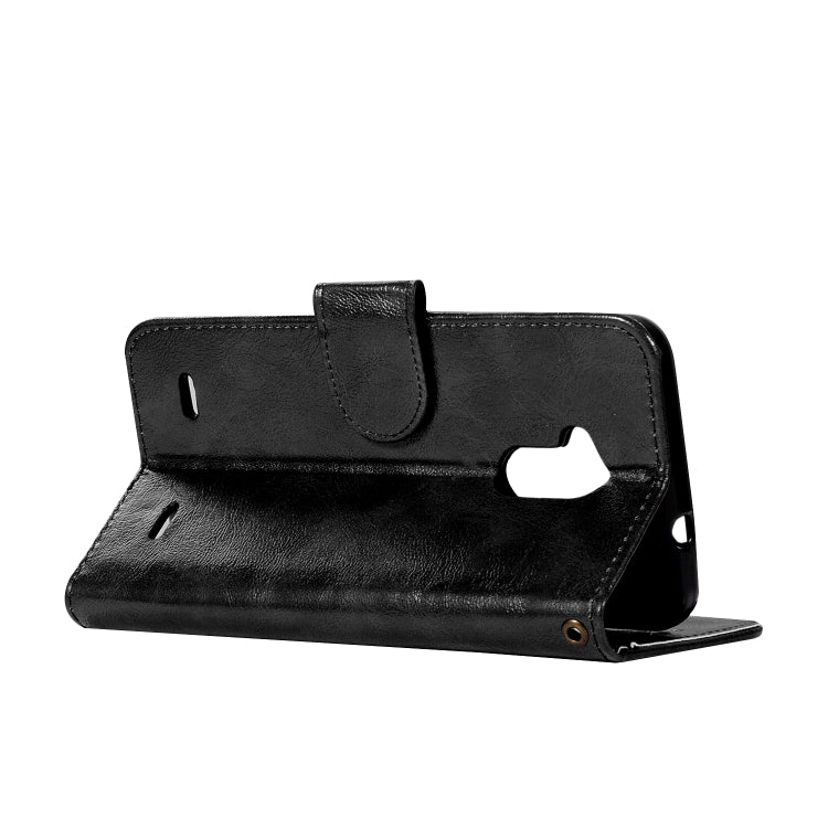 For ZTE V6 Plus / V7 Lite Retro Copper Button Crazy Horse Horizontal Flip PU Leather Case with Holder & Card Slots & Wallet & Lanyard