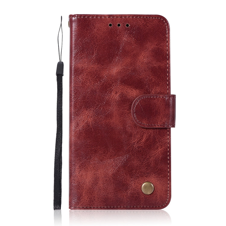 For ZTE N9132 Retro Copper Button Crazy Horse Horizontal Flip PU Leather Case with Holder & Card Slots & Wallet & Lanyard