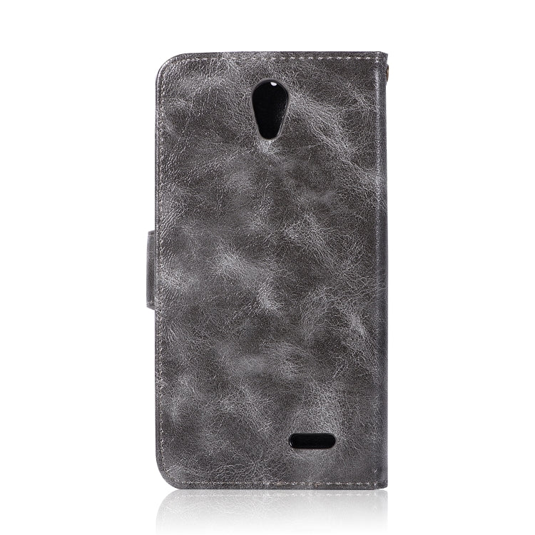 For ZTE N9132 Retro Copper Button Crazy Horse Horizontal Flip PU Leather Case with Holder & Card Slots & Wallet & Lanyard
