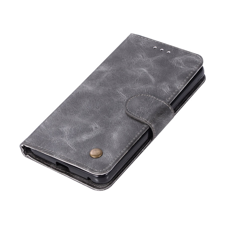 For ZTE N9132 Retro Copper Button Crazy Horse Horizontal Flip PU Leather Case with Holder & Card Slots & Wallet & Lanyard