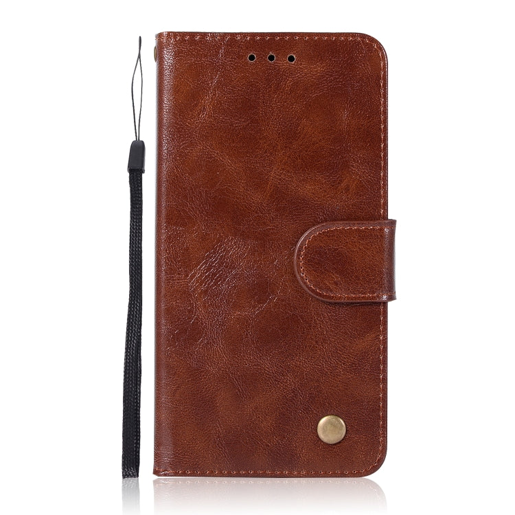 For ZTE N9132 Retro Copper Button Crazy Horse Horizontal Flip PU Leather Case with Holder & Card Slots & Wallet & Lanyard