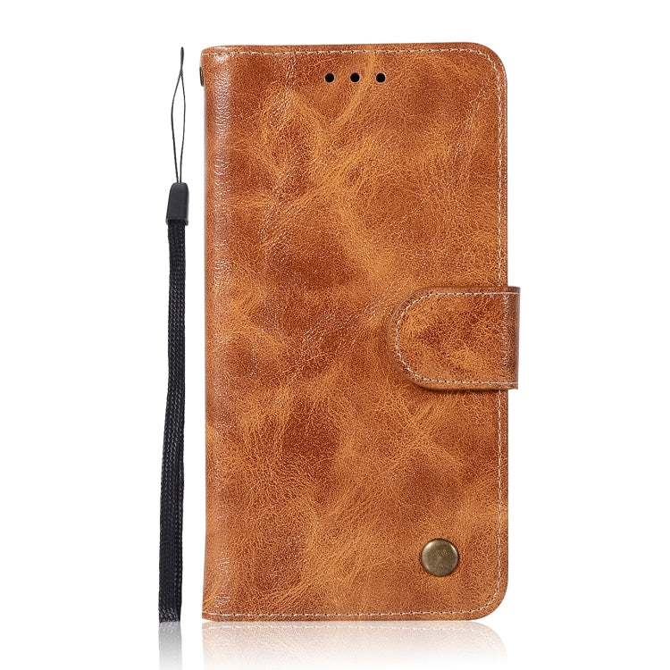 For ZTE N9132 Retro Copper Button Crazy Horse Horizontal Flip PU Leather Case with Holder & Card Slots & Wallet & Lanyard