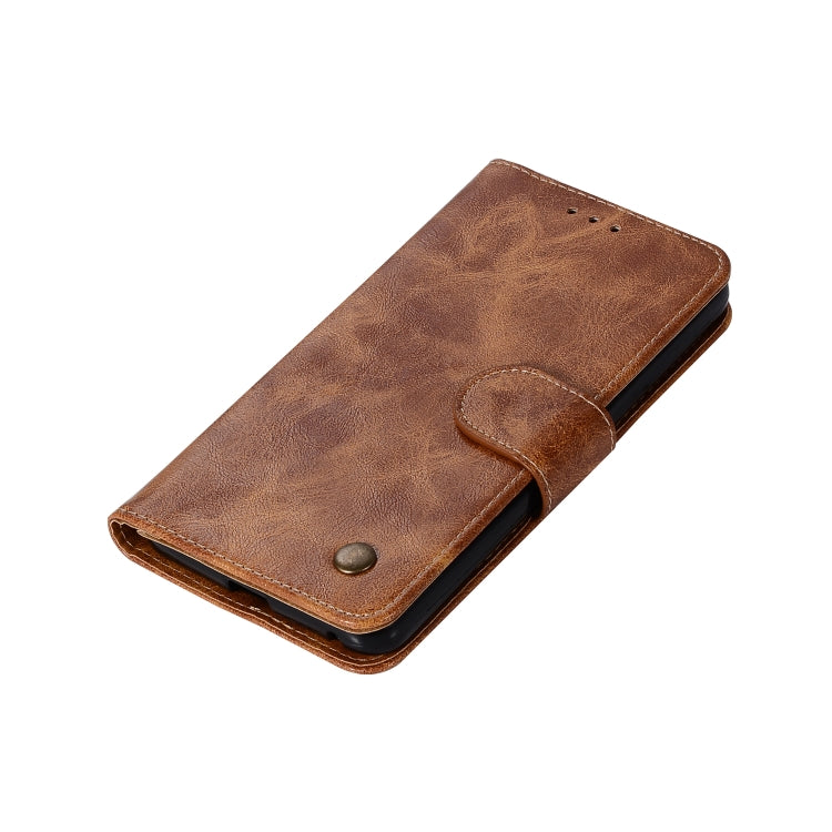 For ZTE N9132 Retro Copper Button Crazy Horse Horizontal Flip PU Leather Case with Holder & Card Slots & Wallet & Lanyard