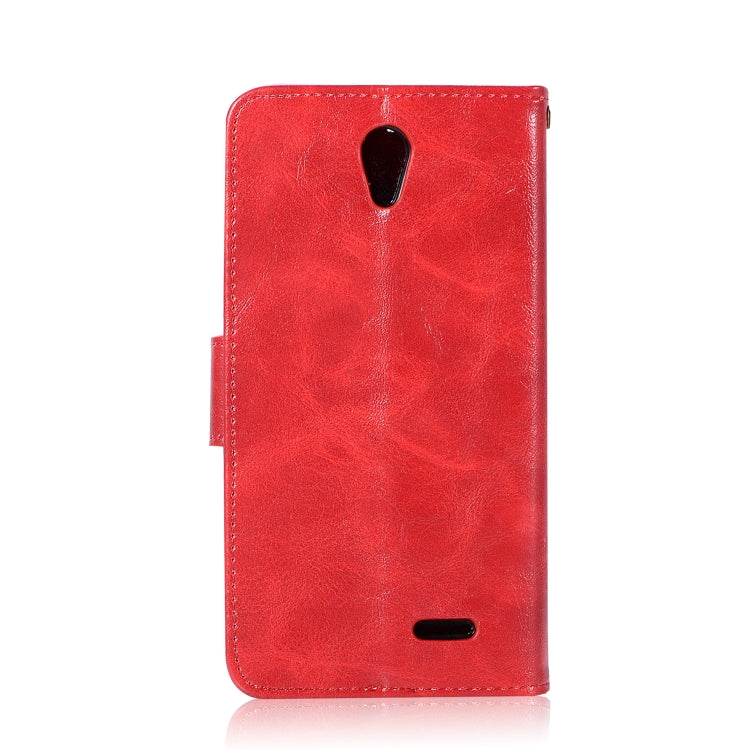 For ZTE N9132 Retro Copper Button Crazy Horse Horizontal Flip PU Leather Case with Holder & Card Slots & Wallet & Lanyard