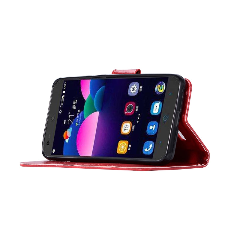 For ZTE N9132 Retro Copper Button Crazy Horse Horizontal Flip PU Leather Case with Holder & Card Slots & Wallet & Lanyard
