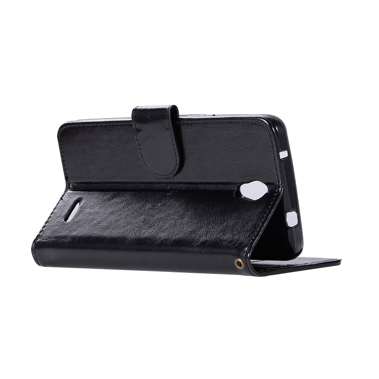 For ZTE N9132 Retro Copper Button Crazy Horse Horizontal Flip PU Leather Case with Holder & Card Slots & Wallet & Lanyard