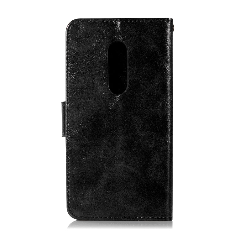 For ZTE AXON7 Retro Copper Button Crazy Horse Horizontal Flip PU Leather Case with Holder & Card Slots & Wallet & Lanyard