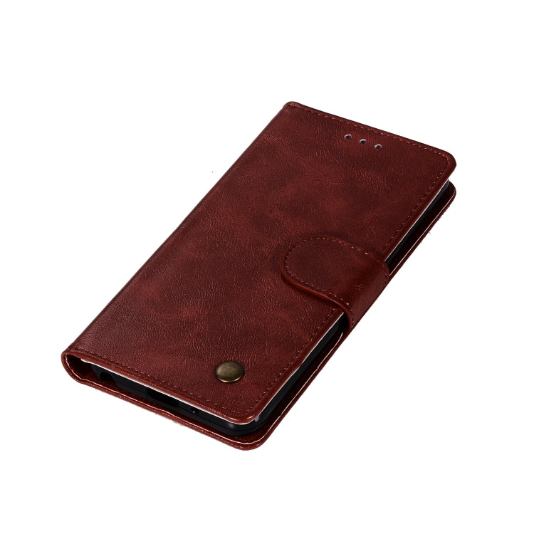 For ZTE N9137 Retro Copper Button Crazy Horse Horizontal Flip PU Leather Case with Holder & Card Slots & Wallet & Lanyard