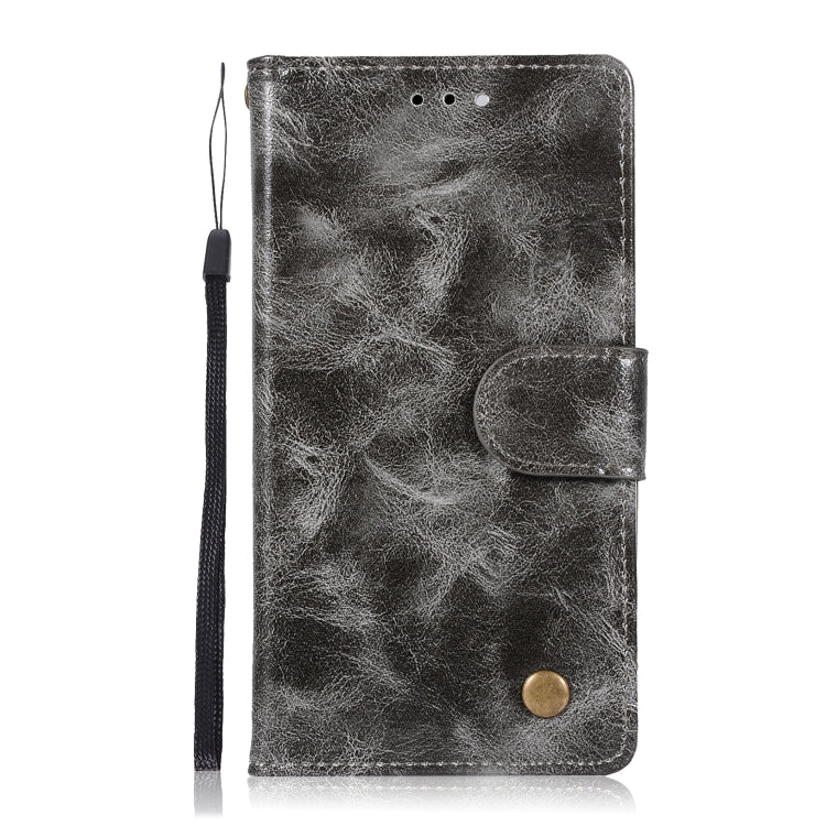 For ZTE N9137 Retro Copper Button Crazy Horse Horizontal Flip PU Leather Case with Holder & Card Slots & Wallet & Lanyard