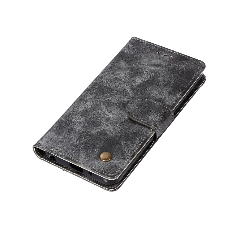 For ZTE N9137 Retro Copper Button Crazy Horse Horizontal Flip PU Leather Case with Holder & Card Slots & Wallet & Lanyard