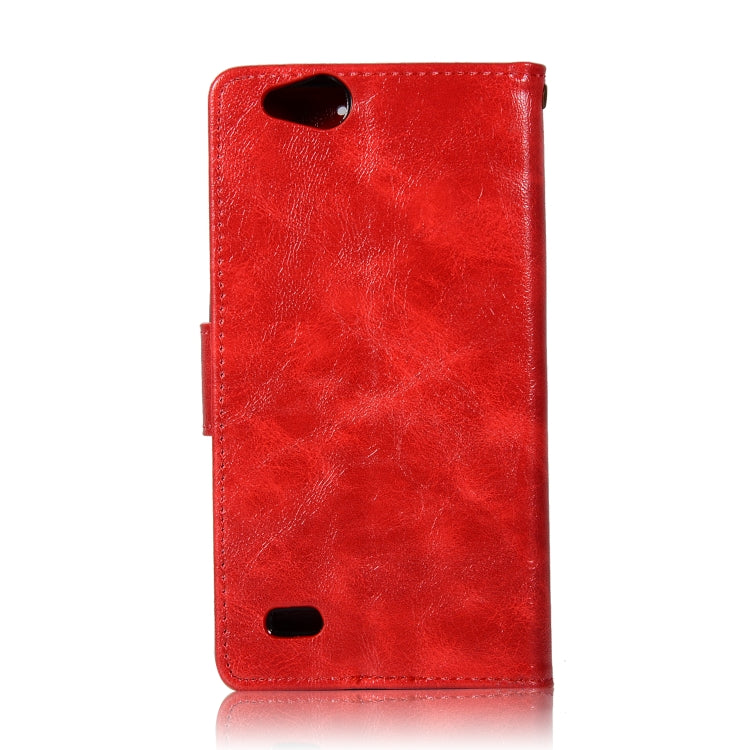 For ZTE N9137 Retro Copper Button Crazy Horse Horizontal Flip PU Leather Case with Holder & Card Slots & Wallet & Lanyard
