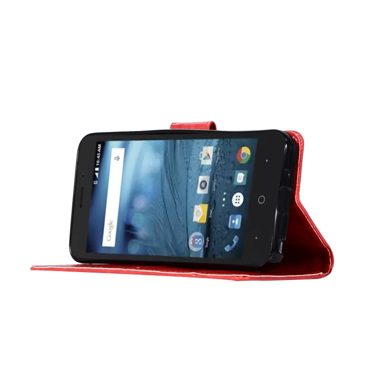 For ZTE N9137 Retro Copper Button Crazy Horse Horizontal Flip PU Leather Case with Holder & Card Slots & Wallet & Lanyard