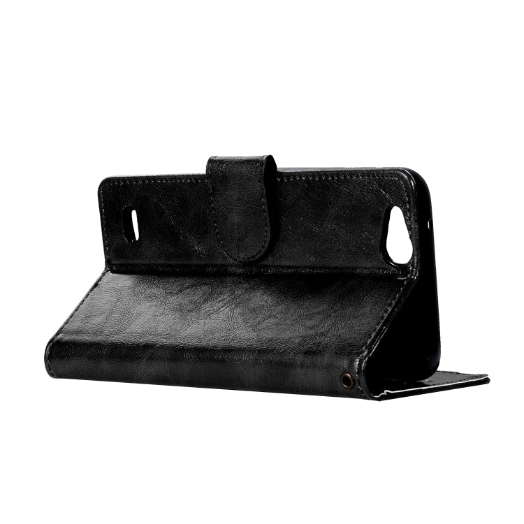 For ZTE N9137 Retro Copper Button Crazy Horse Horizontal Flip PU Leather Case with Holder & Card Slots & Wallet & Lanyard