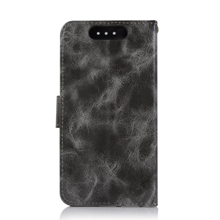 For ZTE Blade V8 Retro Copper Button Crazy Horse Horizontal Flip PU Leather Case with Holder & Card Slots & Wallet & Lanyard