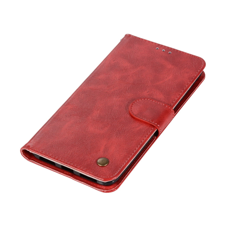 For ZTE Zmax Pro / Z981 Retro Copper Button Crazy Horse Horizontal Flip PU Leather Case with Holder & Card Slots & Wallet & Lanyard