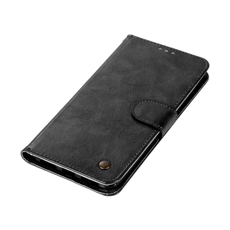 For ZTE Zmax Pro / Z981 Retro Copper Button Crazy Horse Horizontal Flip PU Leather Case with Holder & Card Slots & Wallet & Lanyard