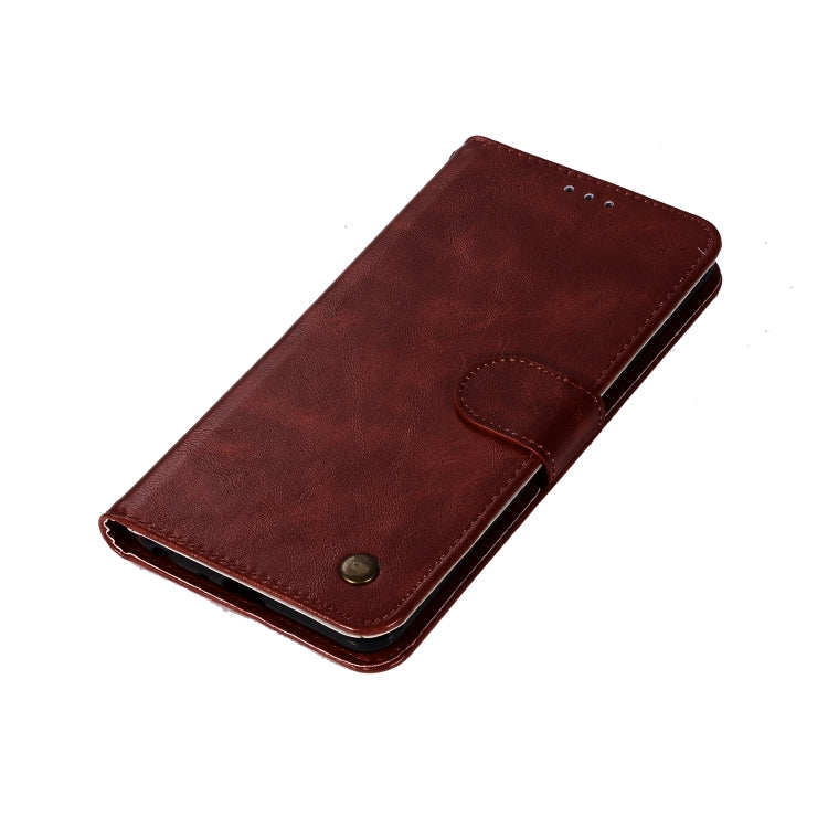 For  ZTE Blade Z Max / Z982 Retro Copper Button Crazy Horse Horizontal Flip PU Leather Case with Holder & Card Slots & Wallet & Lanyard