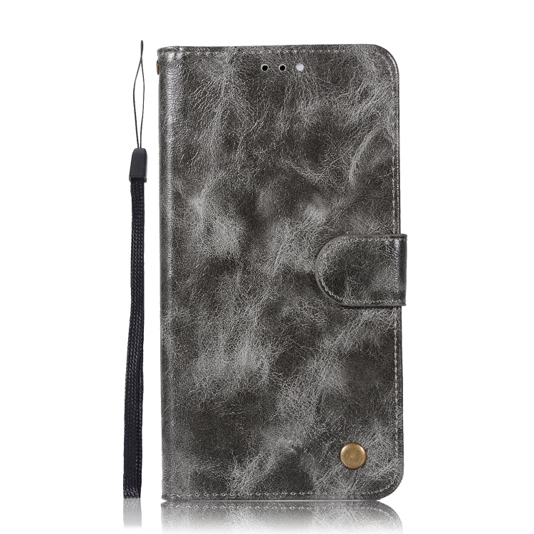 For  ZTE Blade Z Max / Z982 Retro Copper Button Crazy Horse Horizontal Flip PU Leather Case with Holder & Card Slots & Wallet & Lanyard