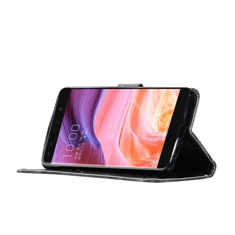 For  ZTE Blade Z Max / Z982 Retro Copper Button Crazy Horse Horizontal Flip PU Leather Case with Holder & Card Slots & Wallet & Lanyard