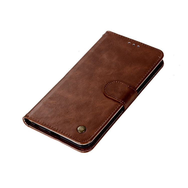 For  ZTE Blade Z Max / Z982 Retro Copper Button Crazy Horse Horizontal Flip PU Leather Case with Holder & Card Slots & Wallet & Lanyard