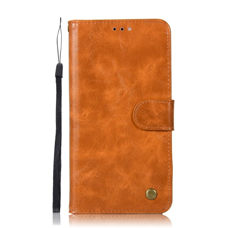 For  ZTE Blade Z Max / Z982 Retro Copper Button Crazy Horse Horizontal Flip PU Leather Case with Holder & Card Slots & Wallet & Lanyard