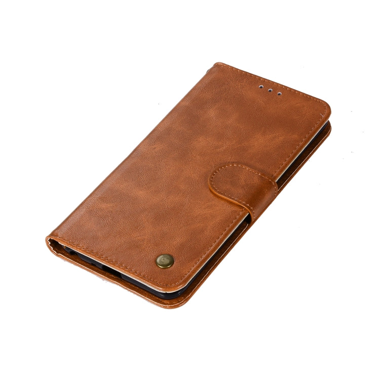 For  ZTE Blade Z Max / Z982 Retro Copper Button Crazy Horse Horizontal Flip PU Leather Case with Holder & Card Slots & Wallet & Lanyard