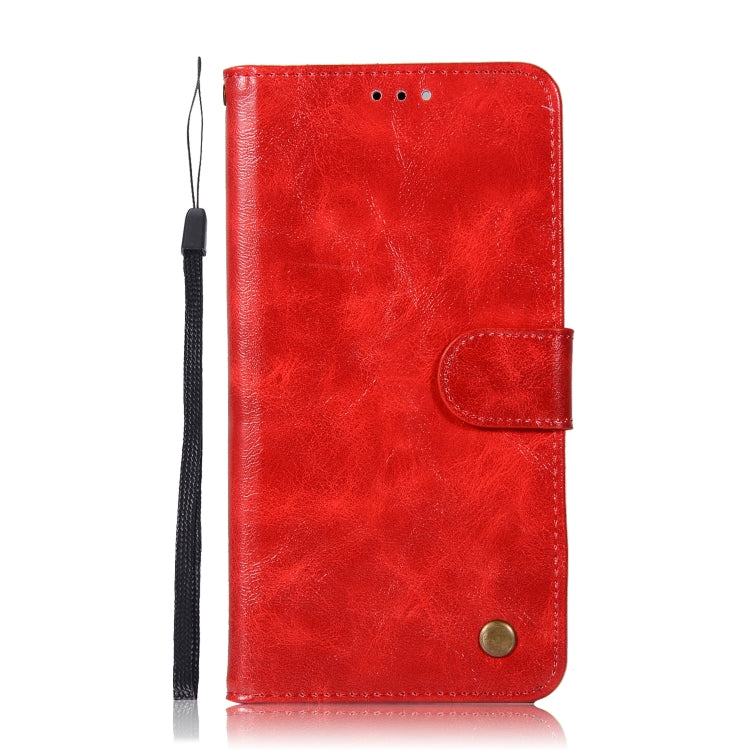 For  ZTE Blade Z Max / Z982 Retro Copper Button Crazy Horse Horizontal Flip PU Leather Case with Holder & Card Slots & Wallet & Lanyard