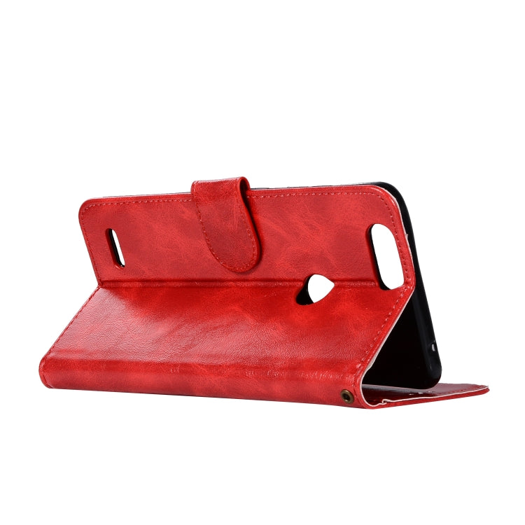 For  ZTE Blade Z Max / Z982 Retro Copper Button Crazy Horse Horizontal Flip PU Leather Case with Holder & Card Slots & Wallet & Lanyard