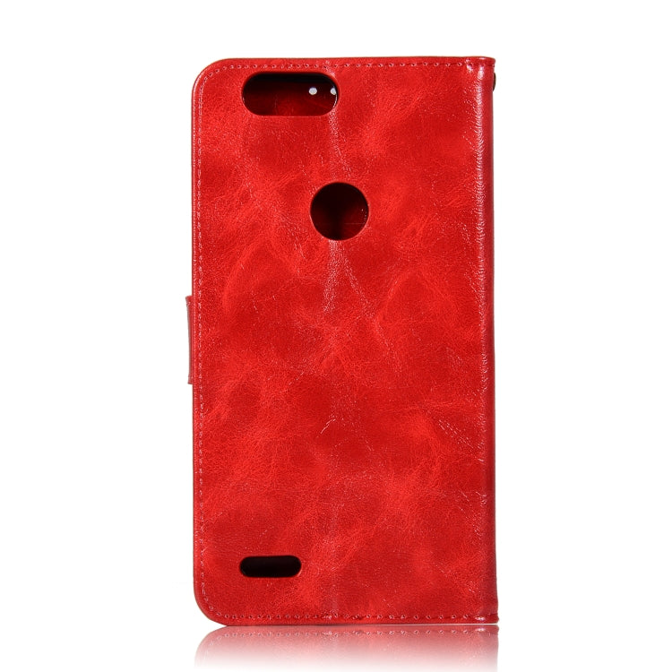 For  ZTE Blade Z Max / Z982 Retro Copper Button Crazy Horse Horizontal Flip PU Leather Case with Holder & Card Slots & Wallet & Lanyard