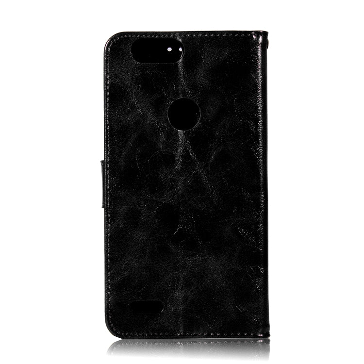For  ZTE Blade Z Max / Z982 Retro Copper Button Crazy Horse Horizontal Flip PU Leather Case with Holder & Card Slots & Wallet & Lanyard