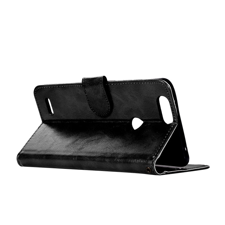 For  ZTE Blade Z Max / Z982 Retro Copper Button Crazy Horse Horizontal Flip PU Leather Case with Holder & Card Slots & Wallet & Lanyard