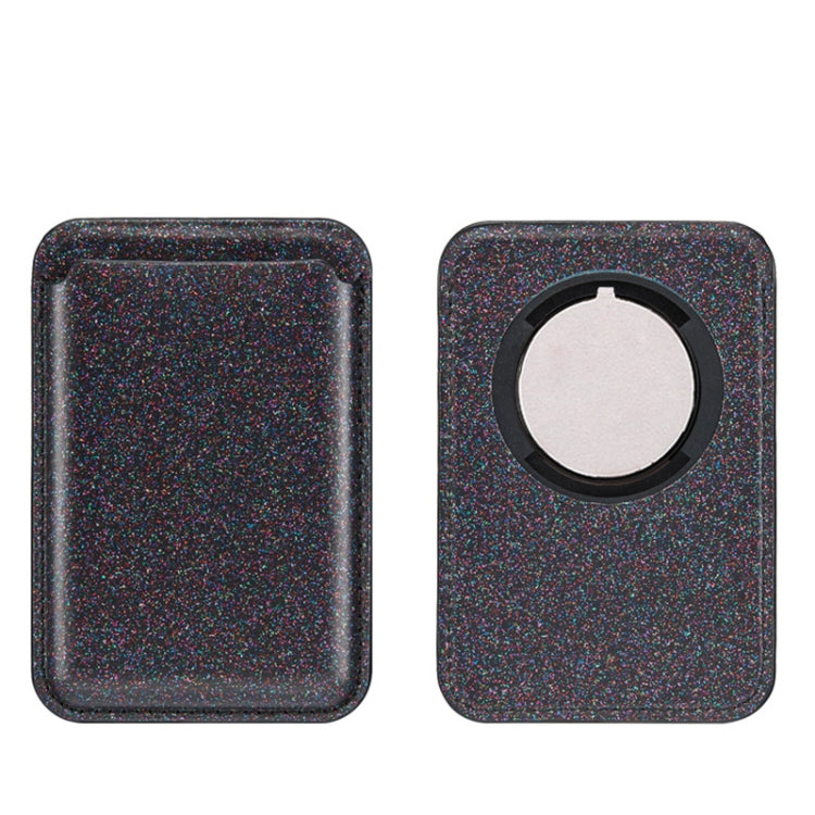 Glitter Powder Leather Wallet Pouch Card Holder Card Case