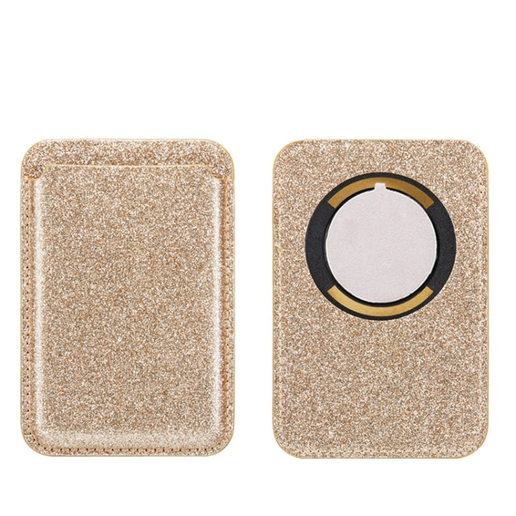 Glitter Powder Leather Wallet Pouch Card Holder Card Case