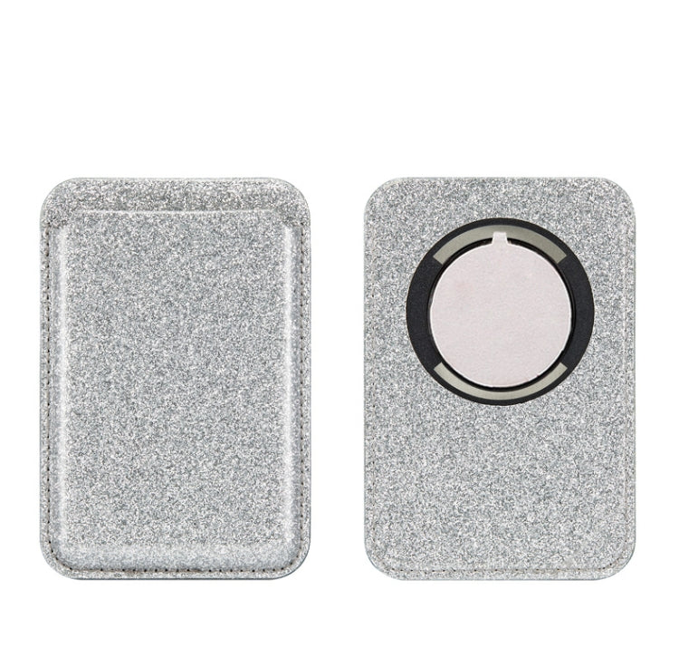 Glitter Powder Leather Wallet Pouch Card Holder Card Case