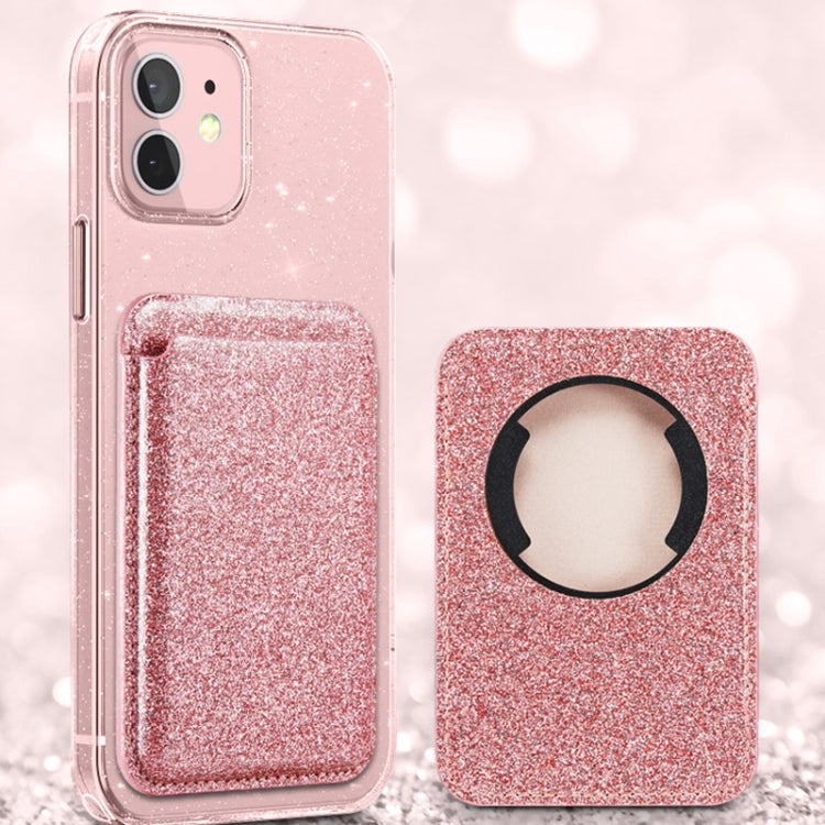 Glitter Powder Leather Wallet Pouch Card Holder Card Case