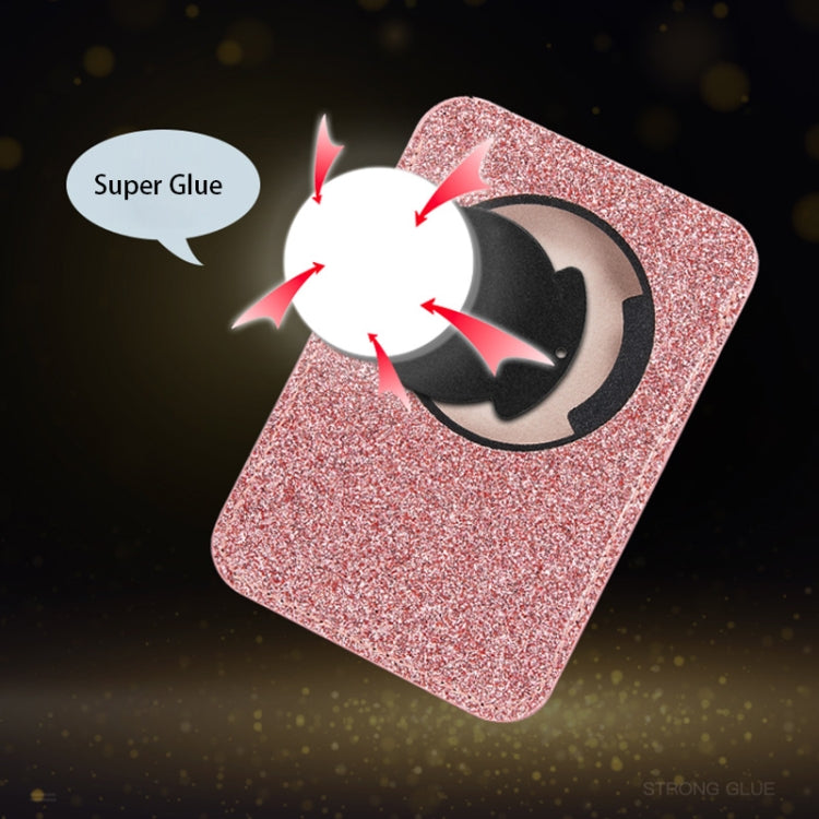 Glitter Powder Leather Wallet Pouch Card Holder Card Case