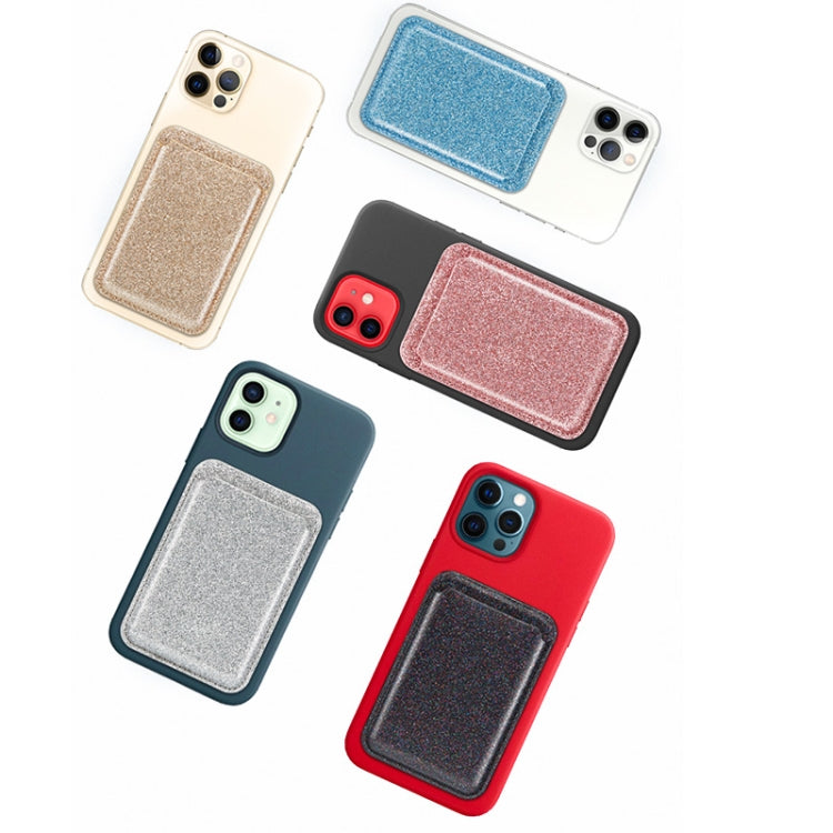 Glitter Powder Leather Wallet Pouch Card Holder Card Case