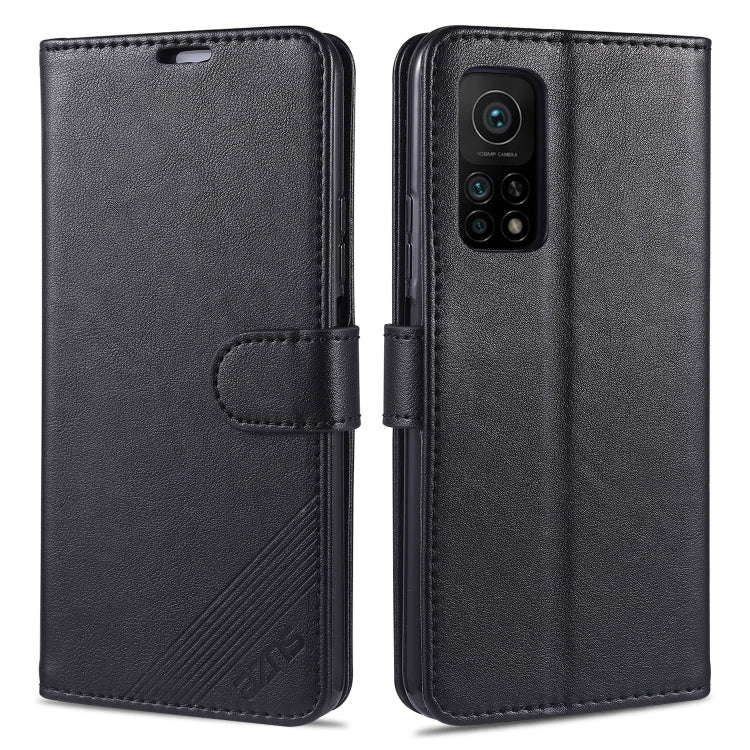 For Xiaomi Mi 10T 5G AZNS Sheepskin Texture Horizontal Flip Leather Case with Holder & Card Slots & Wallet