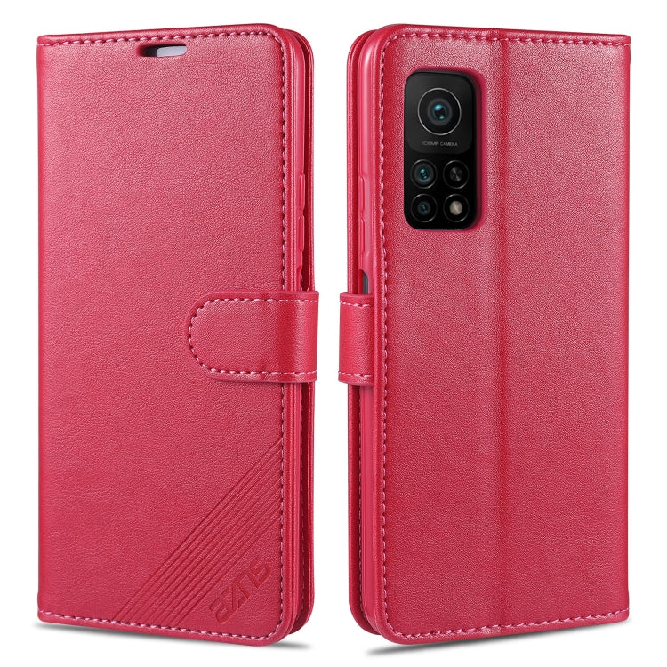 For Xiaomi Mi 10T 5G AZNS Sheepskin Texture Horizontal Flip Leather Case with Holder & Card Slots & Wallet