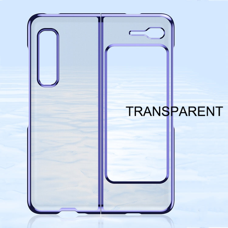 For Samsung Galaxy Fold 5G / Fold 4G Ultra-thin Electroplated Transparent Folding Case