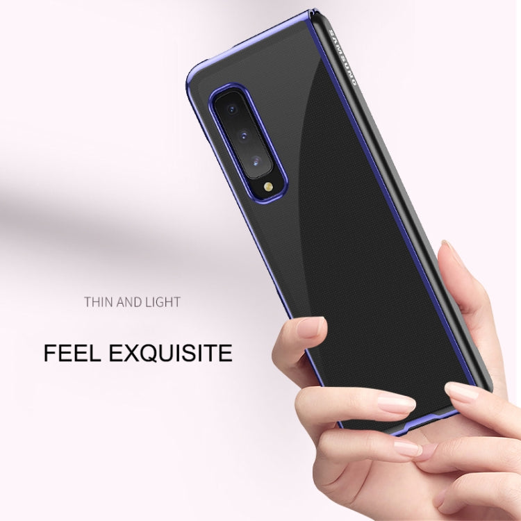For Samsung Galaxy Fold 5G / Fold 4G Ultra-thin Electroplated Transparent Folding Case