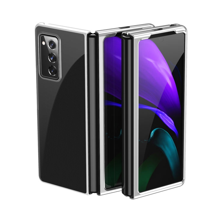 For Samsung Galaxy Z Fold2 5G Ultra-thin Electroplated Transparent Folding Case