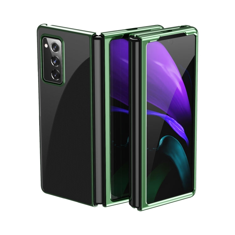 For Samsung Galaxy Z Fold2 5G Ultra-thin Electroplated Transparent Folding Case