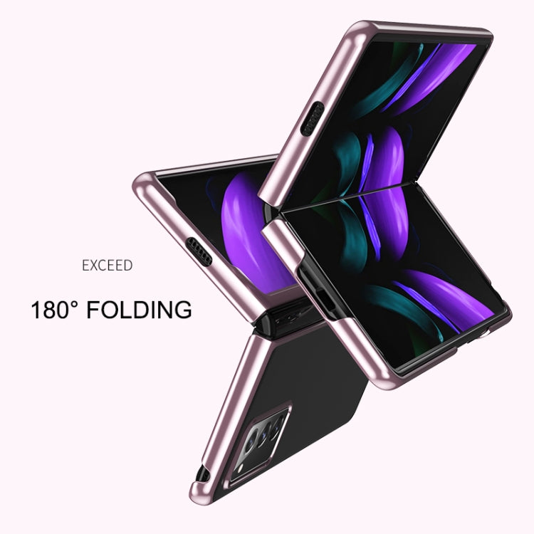 For Samsung Galaxy Z Fold2 5G Ultra-thin Electroplated Transparent Folding Case