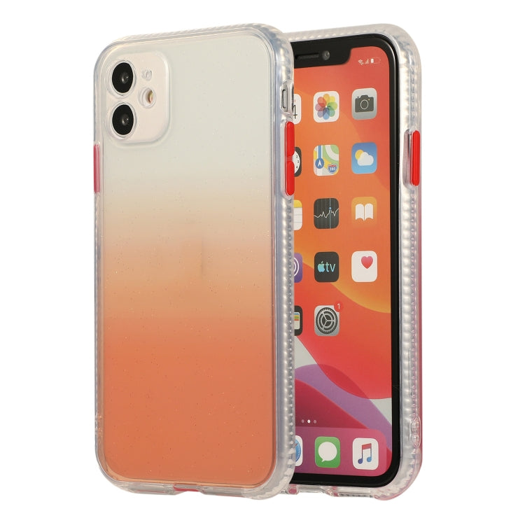 For iPhone 11 Pro Gradient Shockproof TPU + Acrylic Case with Detachable Buttons