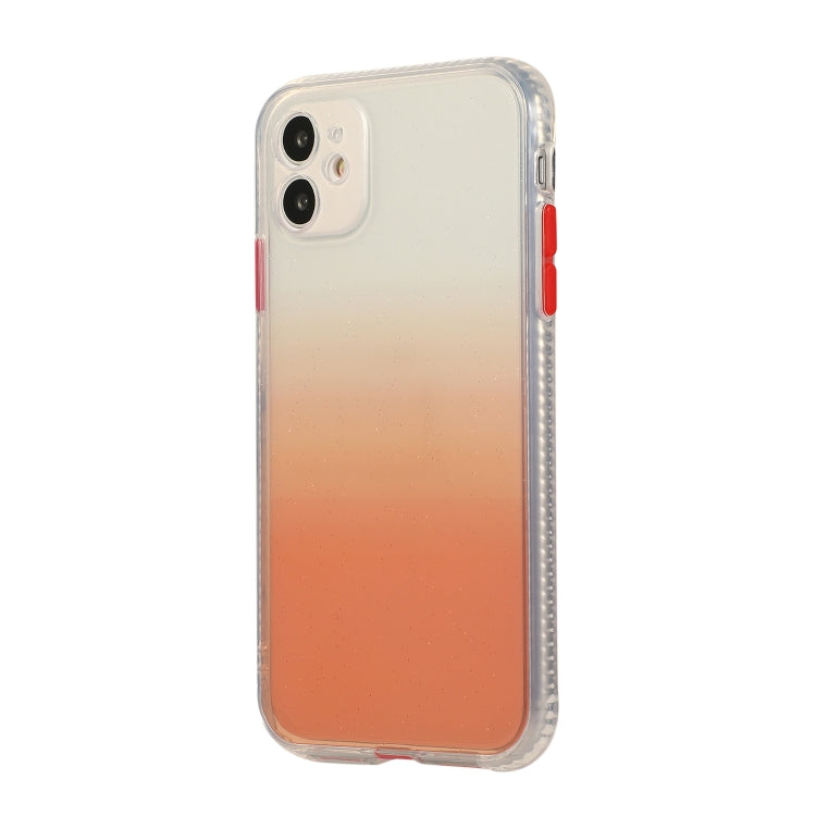 For iPhone 11 Pro Gradient Shockproof TPU + Acrylic Case with Detachable Buttons