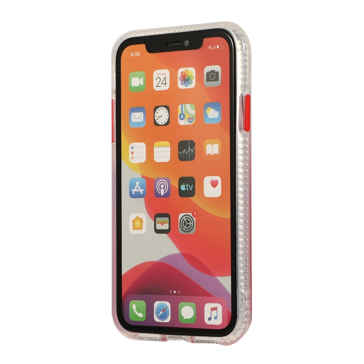 For iPhone 11 Pro Gradient Shockproof TPU + Acrylic Case with Detachable Buttons