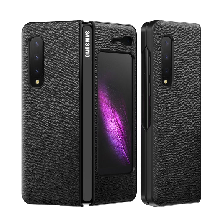 For Samsung Galaxy Fold 5G / Fold 4G Leather Texture + PC Full Coverge Folding Case