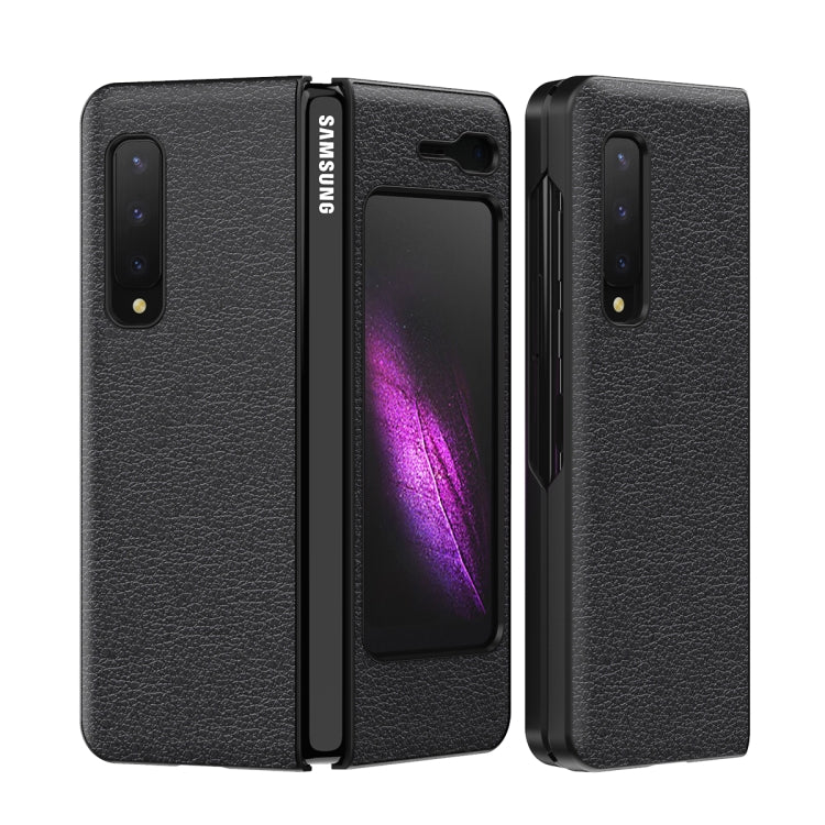 For Samsung Galaxy Fold 5G / Fold 4G Leather Texture + PC Full Coverge Folding Case
